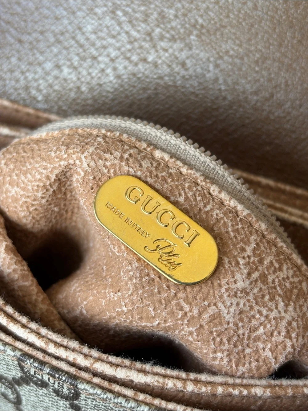Gucci plus GG supreme monogram canvas crossbody bag, vintage